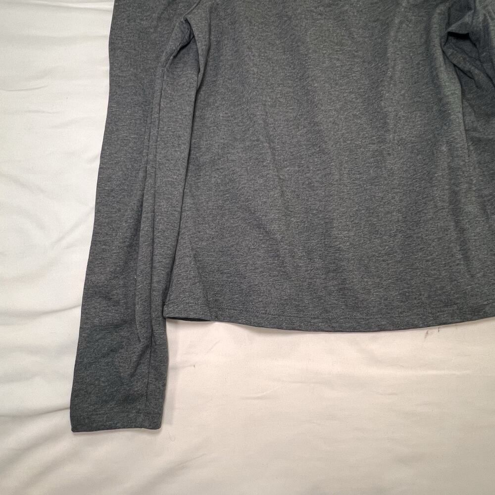 English Factory Top Size S Dark Gray Puff Long Sleeves Scoop Neck 100% Cotton - Picture 10 of 12